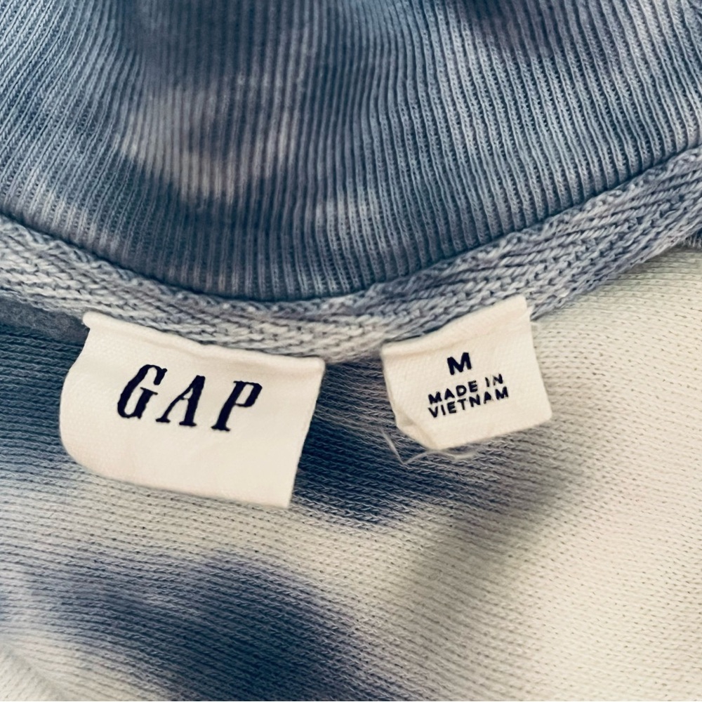 Gap size medium, long sleeve tie-dyed heavyweight T-shirt dress - Picture 3 of 6